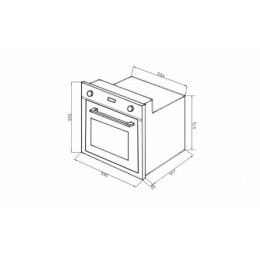 Forno Zurique Steel Multifunção Eletrônico 60cm 9 Funções - Debacco